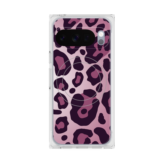 プレミアムスクエアケース with Pixelsnap［ Leopard - Pink ］