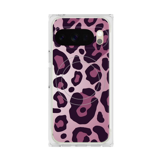 プレミアムスクエアケース with Pixelsnap［ Leopard - Pink ］