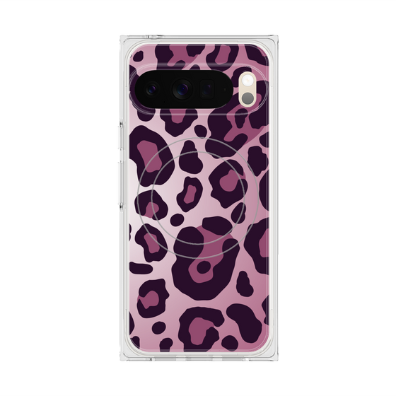 プレミアムスクエアケース with Pixelsnap［ Leopard - Pink ］
