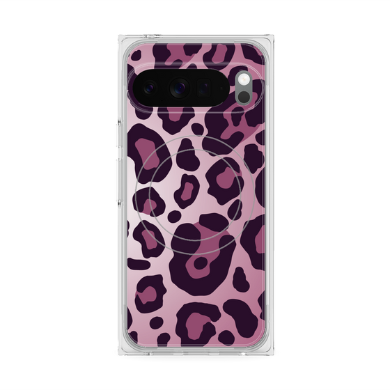 プレミアムスクエアケース with Pixelsnap［ Leopard - Pink ］