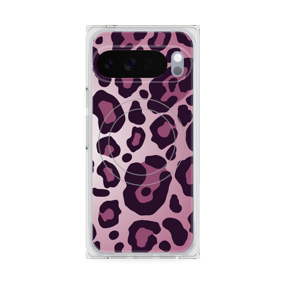 プレミアムスクエアケース with Pixelsnap［ Leopard - Pink ］
