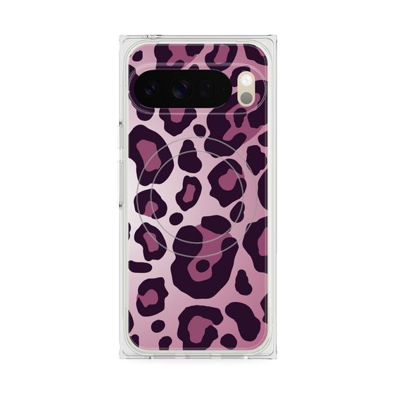 プレミアムスクエアケース with Pixelsnap［ Leopard - Pink ］