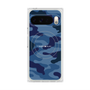 プレミアムスクエアケース with Pixelsnap［ Camouflage - Blue ］
