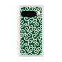 プレミアムスクエアケース with Pixelsnap［ 唐草模様 - Green ］