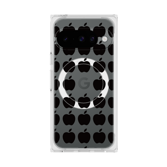 プレミアムスクエアケース with Pixelsnap［ Apple - Black ］