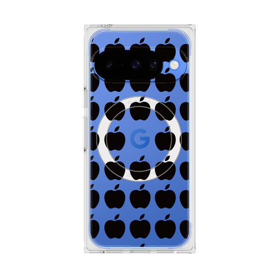 プレミアムスクエアケース with Pixelsnap［ Apple - Black ］