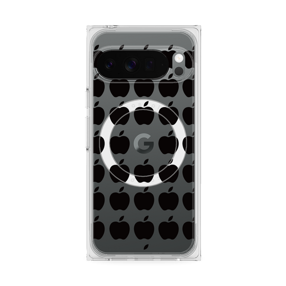 プレミアムスクエアケース with Pixelsnap［ Apple - Black ］