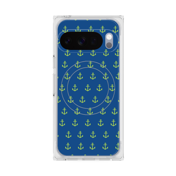 プレミアムスクエアケース with Pixelsnap［ Anchor - Green ］