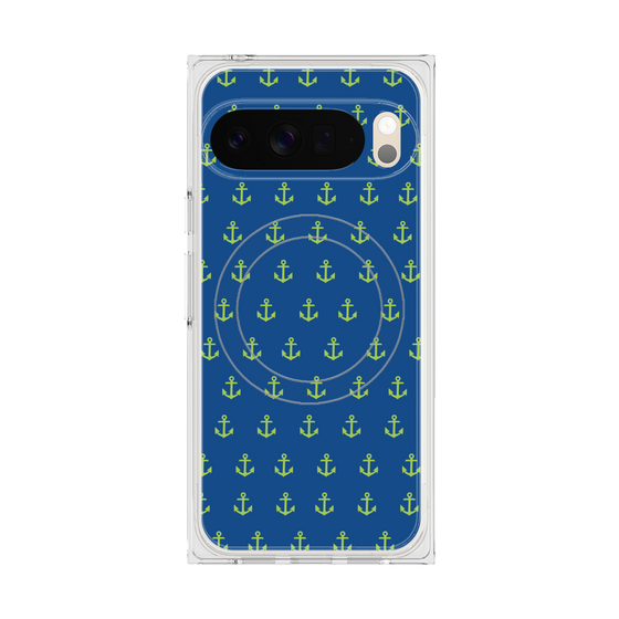 プレミアムスクエアケース with Pixelsnap［ Anchor - Green ］
