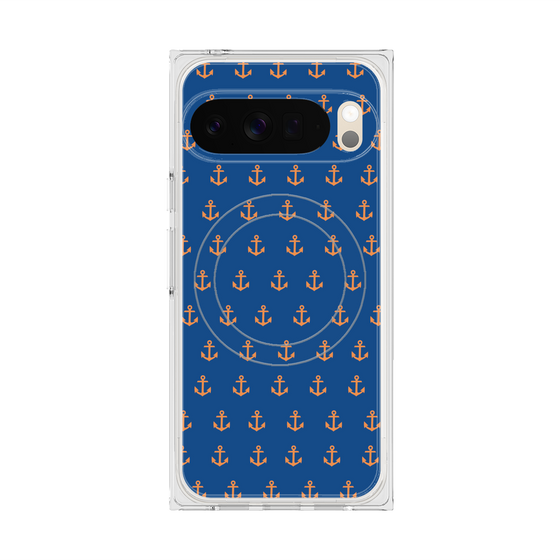 プレミアムスクエアケース with Pixelsnap［ Anchor - Orange ］