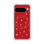 プレミアムスクエアケース with Pixelsnap［ Glitter - Red ］