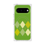 プレミアムスクエアケース with Pixelsnap［ Nordic Argyle - Green ］