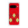プレミアムスクエアケース with Pixelsnap［ Nordic Argyle - Red ］