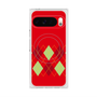 プレミアムスクエアケース with Pixelsnap［ Nordic Argyle - Red ］