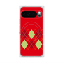 プレミアムスクエアケース with Pixelsnap［ Nordic Argyle - Red ］