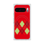 プレミアムスクエアケース with Pixelsnap［ Nordic Argyle - Red ］
