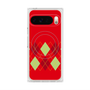 プレミアムスクエアケース with Pixelsnap［ Nordic Argyle - Red ］
