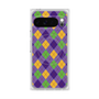 プレミアムスクエアケース with Pixelsnap［ Argyle - Purple ］