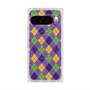 プレミアムスクエアケース with Pixelsnap［ Argyle - Purple ］
