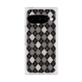 プレミアムスクエアケース with Pixelsnap［ Argyle - Black ］
