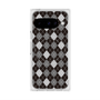 プレミアムスクエアケース with Pixelsnap［ Argyle - Black ］