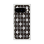 プレミアムスクエアケース with Pixelsnap［ Argyle - Black ］