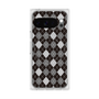 プレミアムスクエアケース with Pixelsnap［ Argyle - Black ］