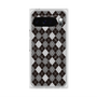 プレミアムスクエアケース with Pixelsnap［ Argyle - Black ］