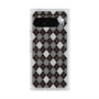 プレミアムスクエアケース with Pixelsnap［ Argyle - Black ］