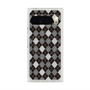 プレミアムスクエアケース with Pixelsnap［ Argyle - Black ］