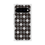 プレミアムスクエアケース with Pixelsnap［ Argyle - Black ］