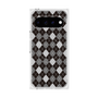 プレミアムスクエアケース with Pixelsnap［ Argyle - Black ］