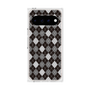 プレミアムスクエアケース with Pixelsnap［ Argyle - Black ］