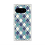 プレミアムスクエアケース with Pixelsnap［ Argyle - Blue ］