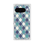 プレミアムスクエアケース with Pixelsnap［ Argyle - Blue ］