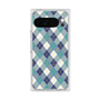 プレミアムスクエアケース with Pixelsnap［ Argyle - Blue ］