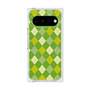 プレミアムスクエアケース with Pixelsnap［ Argyle - Green ］
