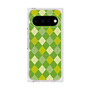 プレミアムスクエアケース with Pixelsnap［ Argyle - Green ］