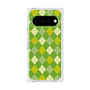 プレミアムスクエアケース with Pixelsnap［ Argyle - Green ］