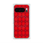 プレミアムスクエアケース with Pixelsnap［ Argyle - Red ］