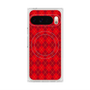プレミアムスクエアケース with Pixelsnap［ Argyle - Red ］