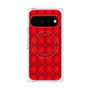 プレミアムスクエアケース with Pixelsnap［ Argyle - Red ］