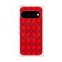 プレミアムスクエアケース with Pixelsnap［ Argyle - Red ］