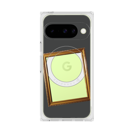 プレミアムスクエアケース with Pixelsnap［ Photo Frame - Gray ］