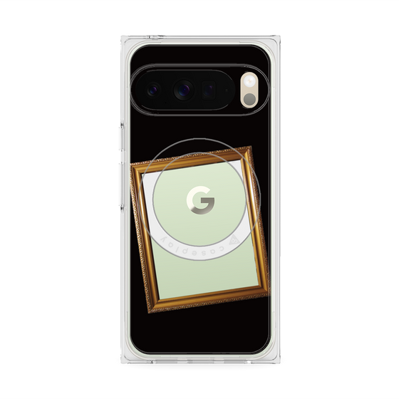 プレミアムスクエアケース with Pixelsnap［ Photo Frame - Black ］