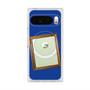 プレミアムスクエアケース with Pixelsnap［ Photo Frame - Blue ］