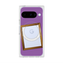プレミアムスクエアケース with Pixelsnap［ Photo Frame - Purple ］