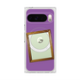 プレミアムスクエアケース with Pixelsnap［ Photo Frame - Purple ］