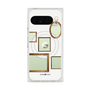 プレミアムスクエアケース with Pixelsnap［ Photo Frames - White ］