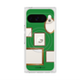 プレミアムスクエアケース with Pixelsnap［ Photo Frames - Green ］